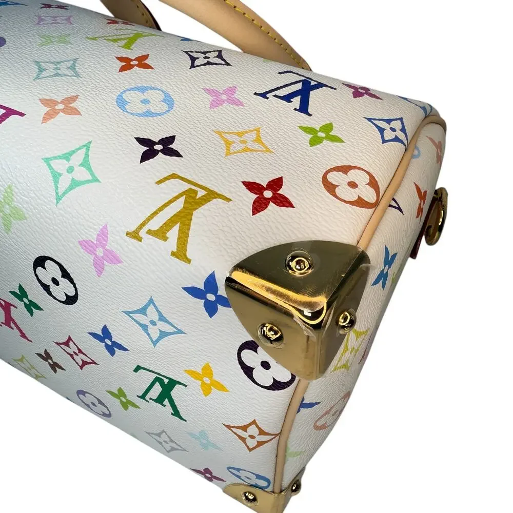 Louis Vuitton Murakami Speedy 25 bag Multicolor LV X TM monogram White Blanc